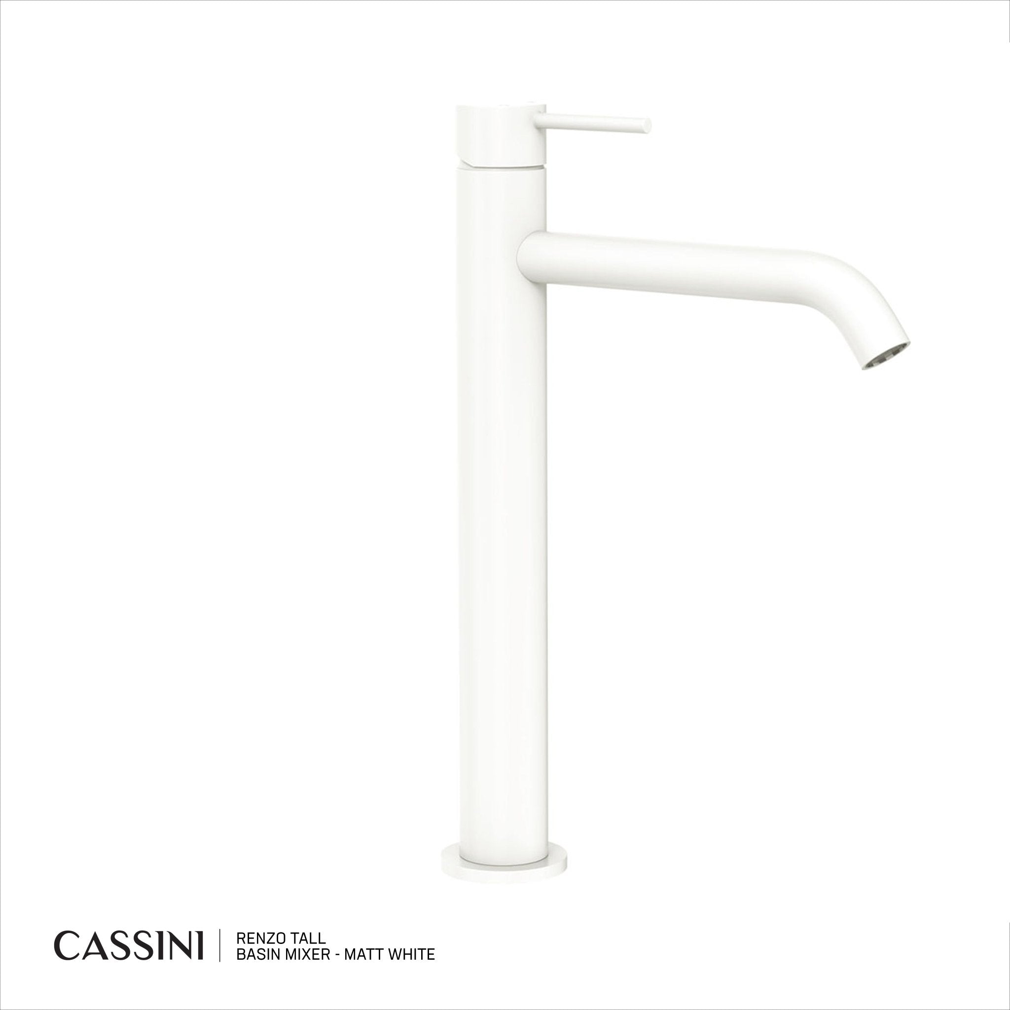 Cassini Renzo Tall Basin Mixer - Cassini - Sinks, Tapware & Accessories