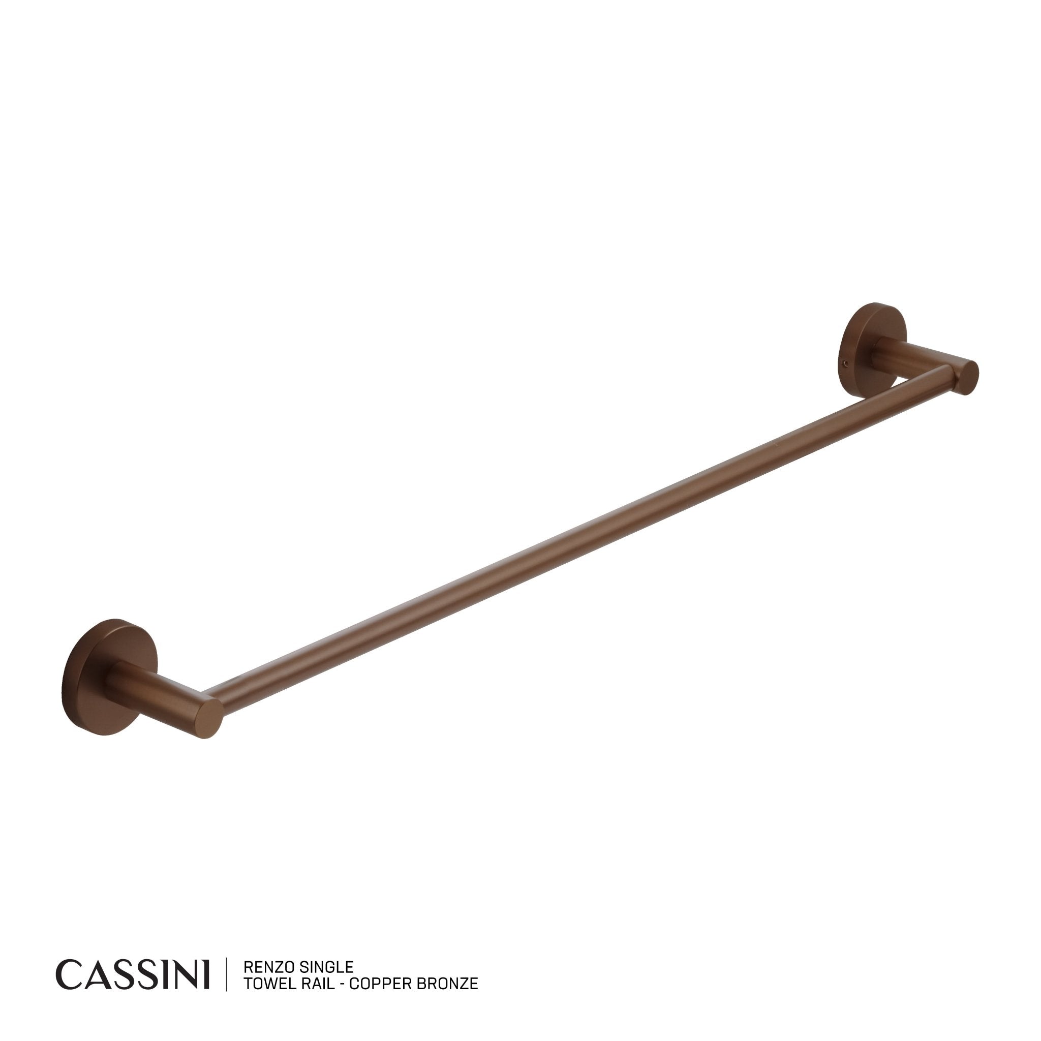 CASSINI Renzo Single Towel Rail - Cassini - Sinks, Tapware & Accessories