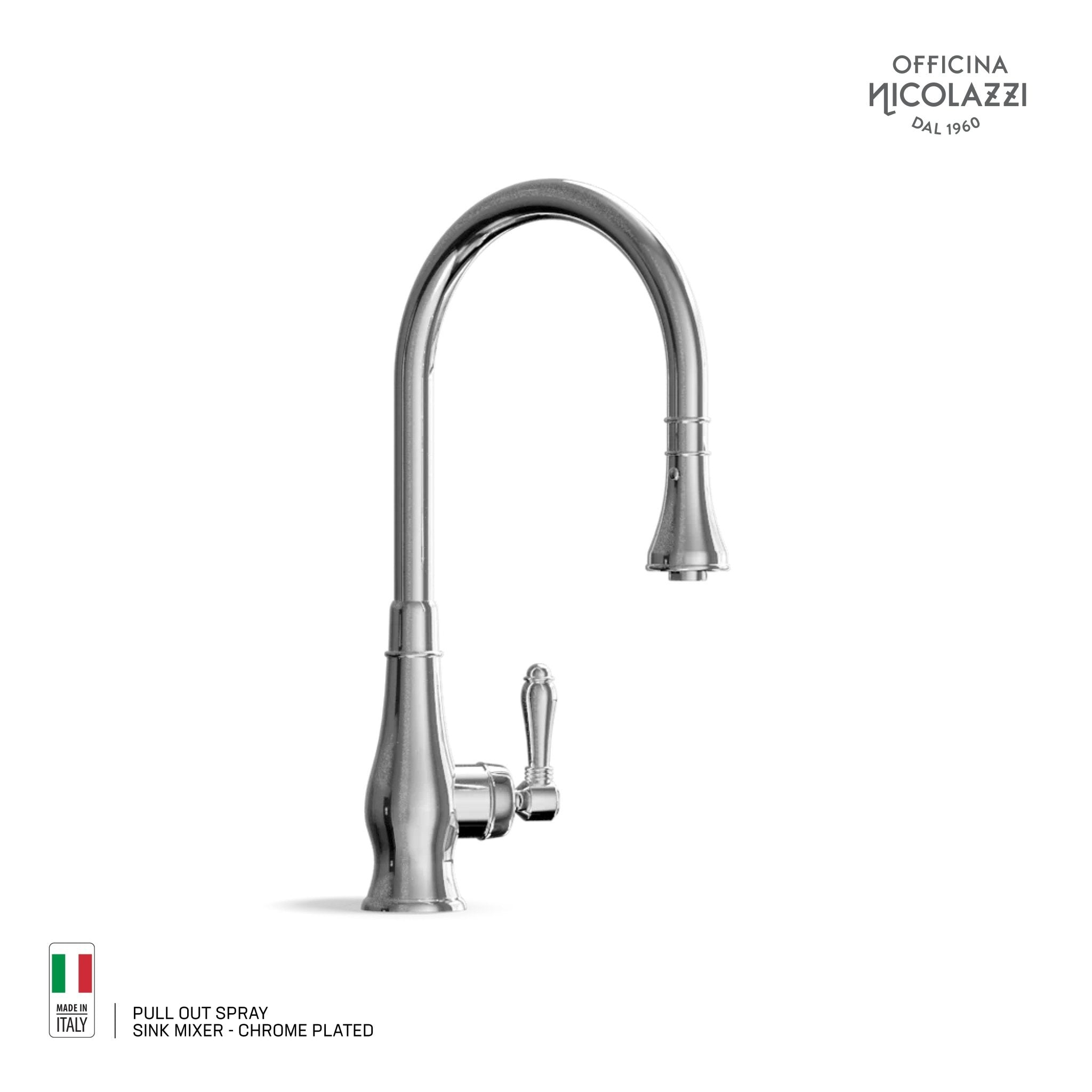 Nicolazzi Pull Out Spray Sink Mixer - Cassini - Sinks, Tapware & Accessories