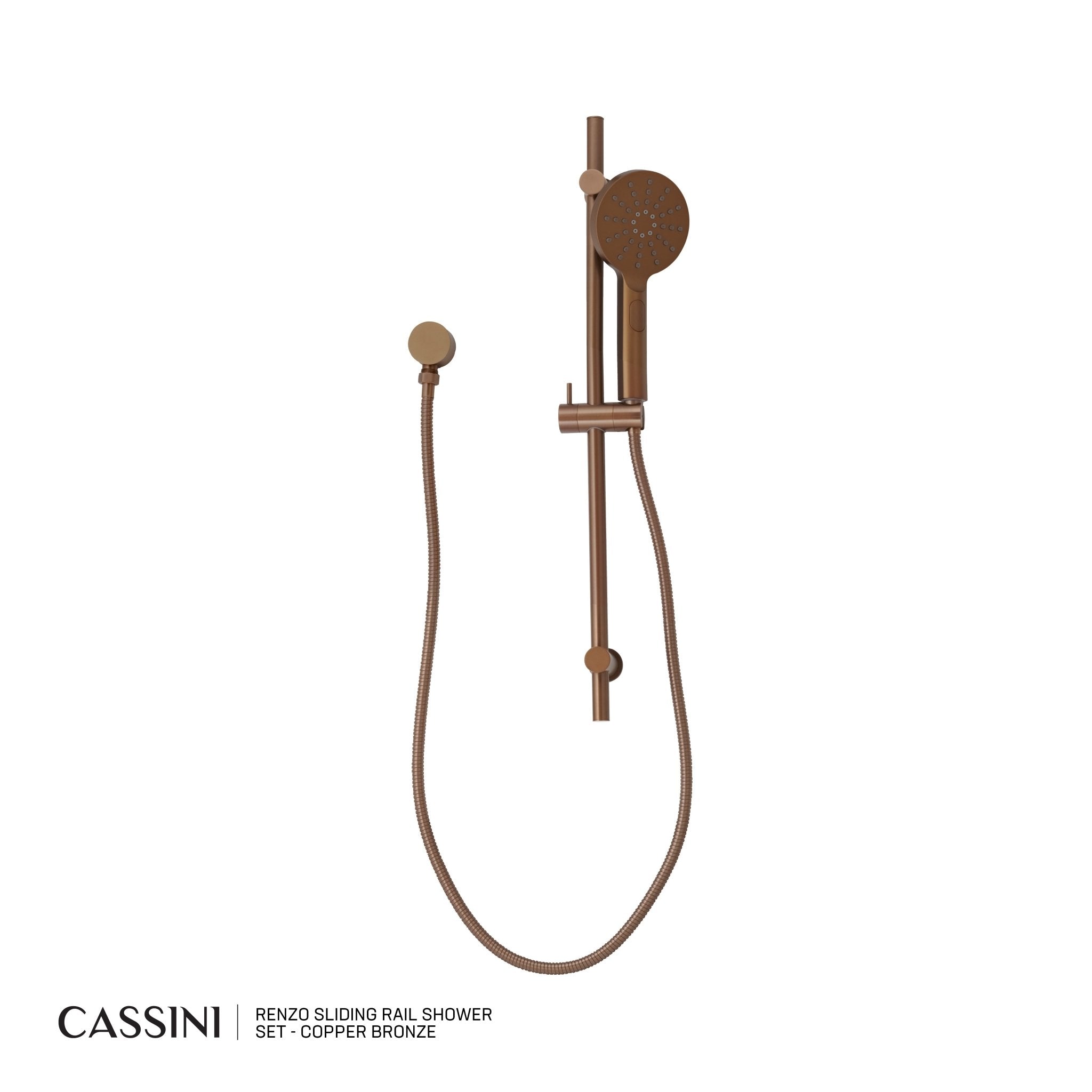Cassini Renzo Sliding Rail Shower Set - Cassini - Sinks, Tapware & Accessories