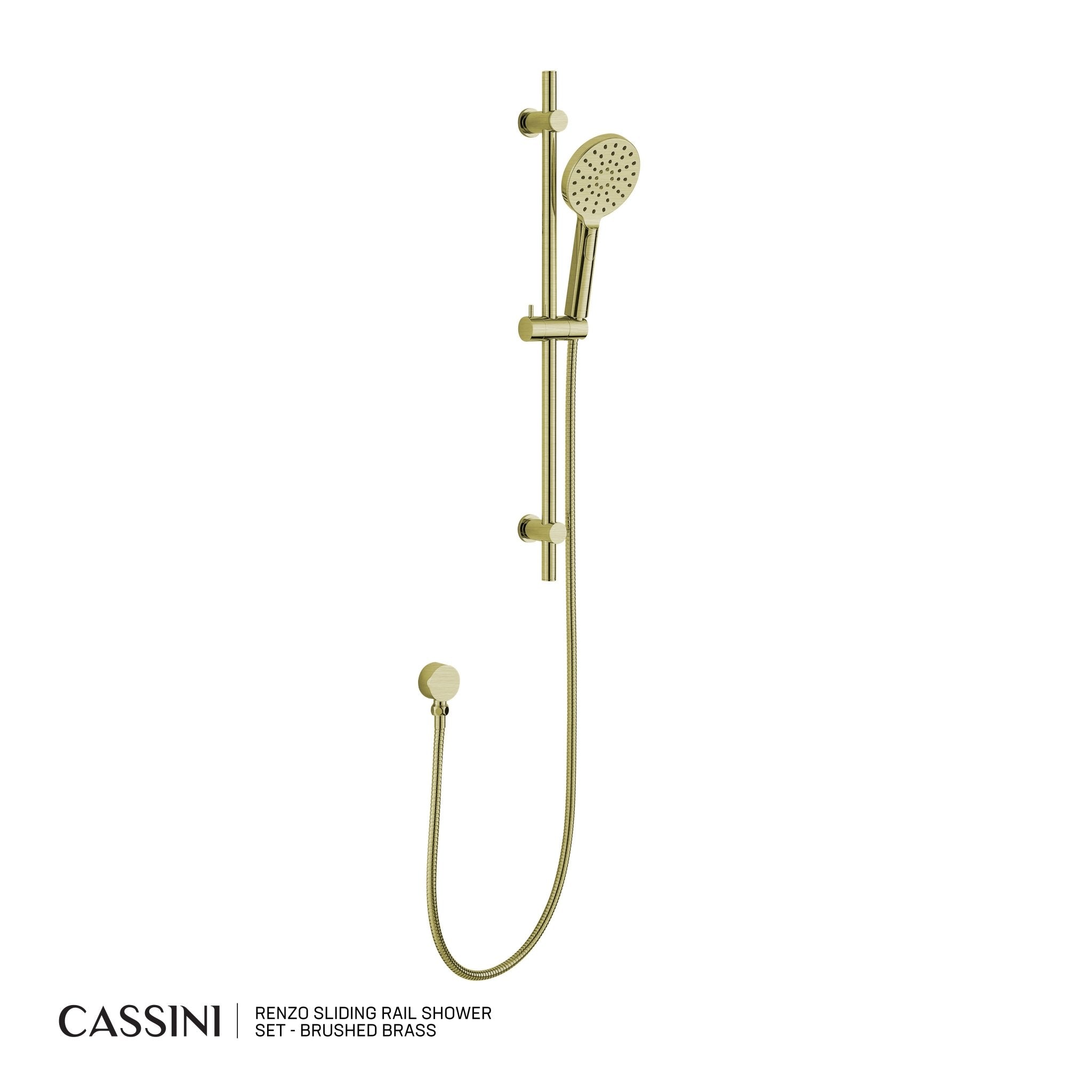 Cassini Renzo Sliding Rail Shower Set - Cassini - Sinks, Tapware & Accessories