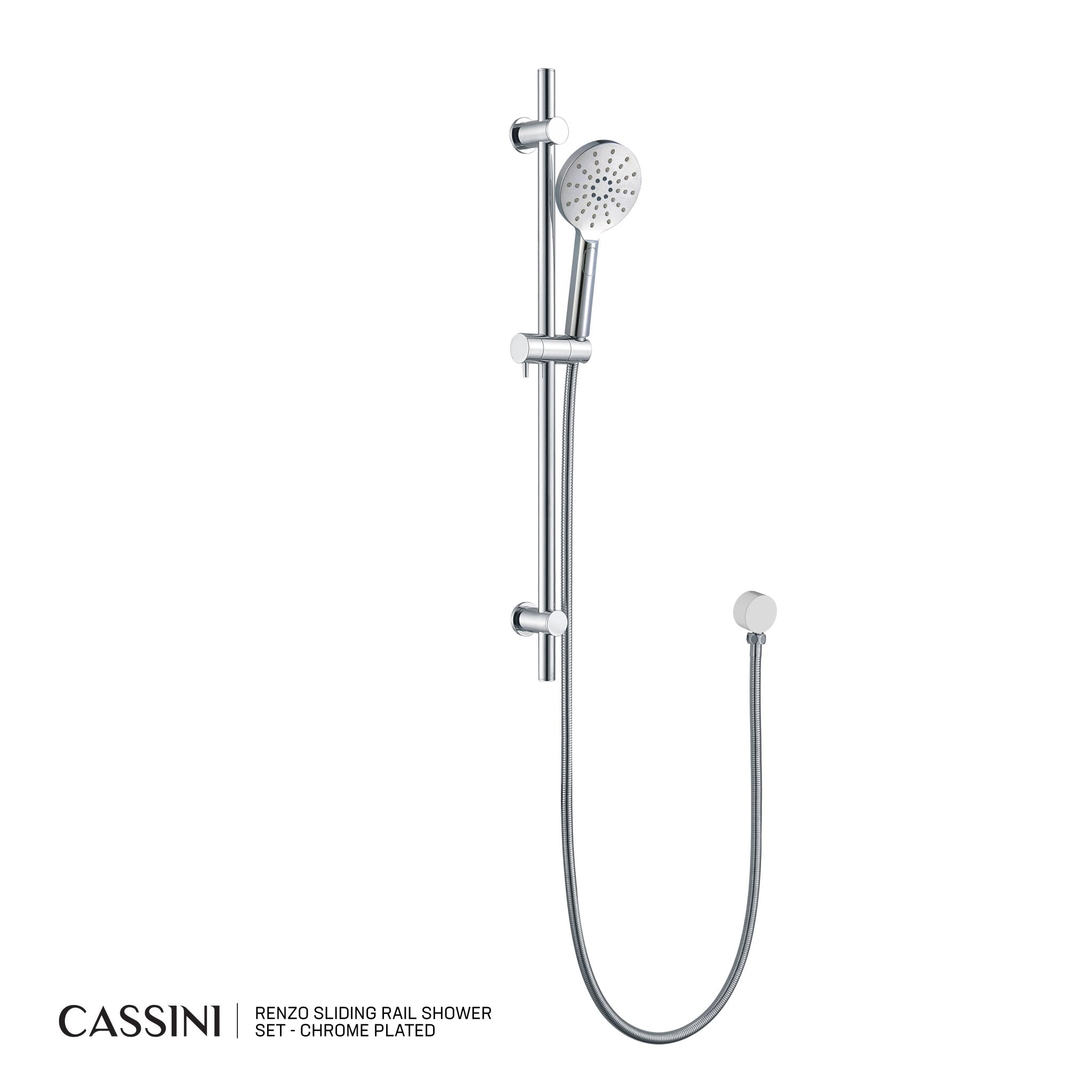 Cassini Renzo Sliding Rail Shower Set - Cassini - Sinks, Tapware & Accessories