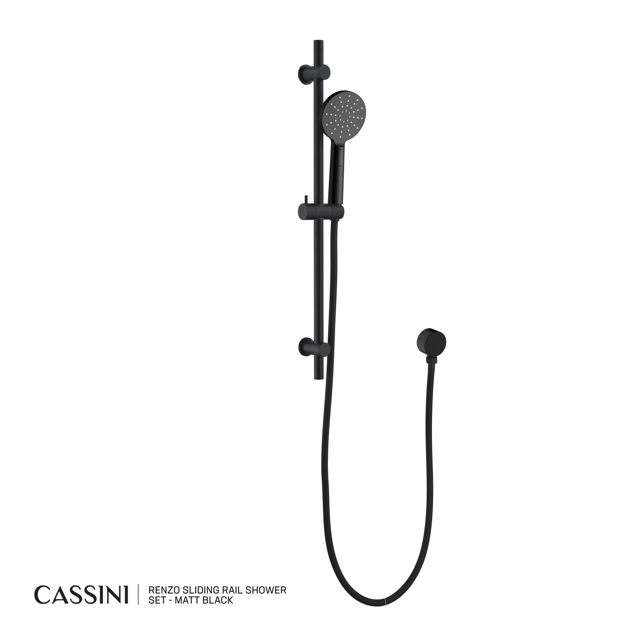 Cassini Renzo Sliding Rail Shower Set - Cassini - Sinks, Tapware & Accessories