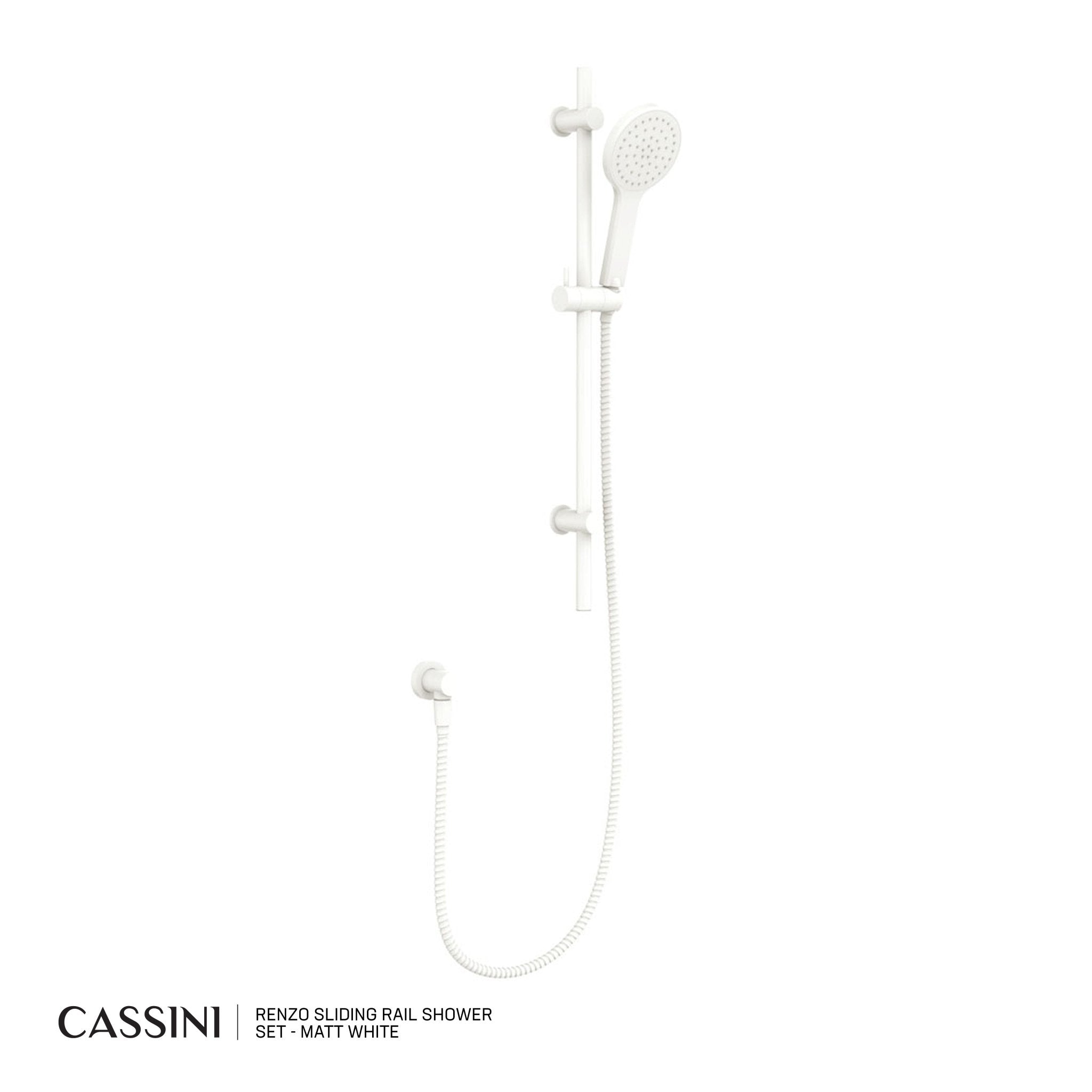 Cassini Renzo Sliding Rail Shower Set - Cassini - Sinks, Tapware & Accessories