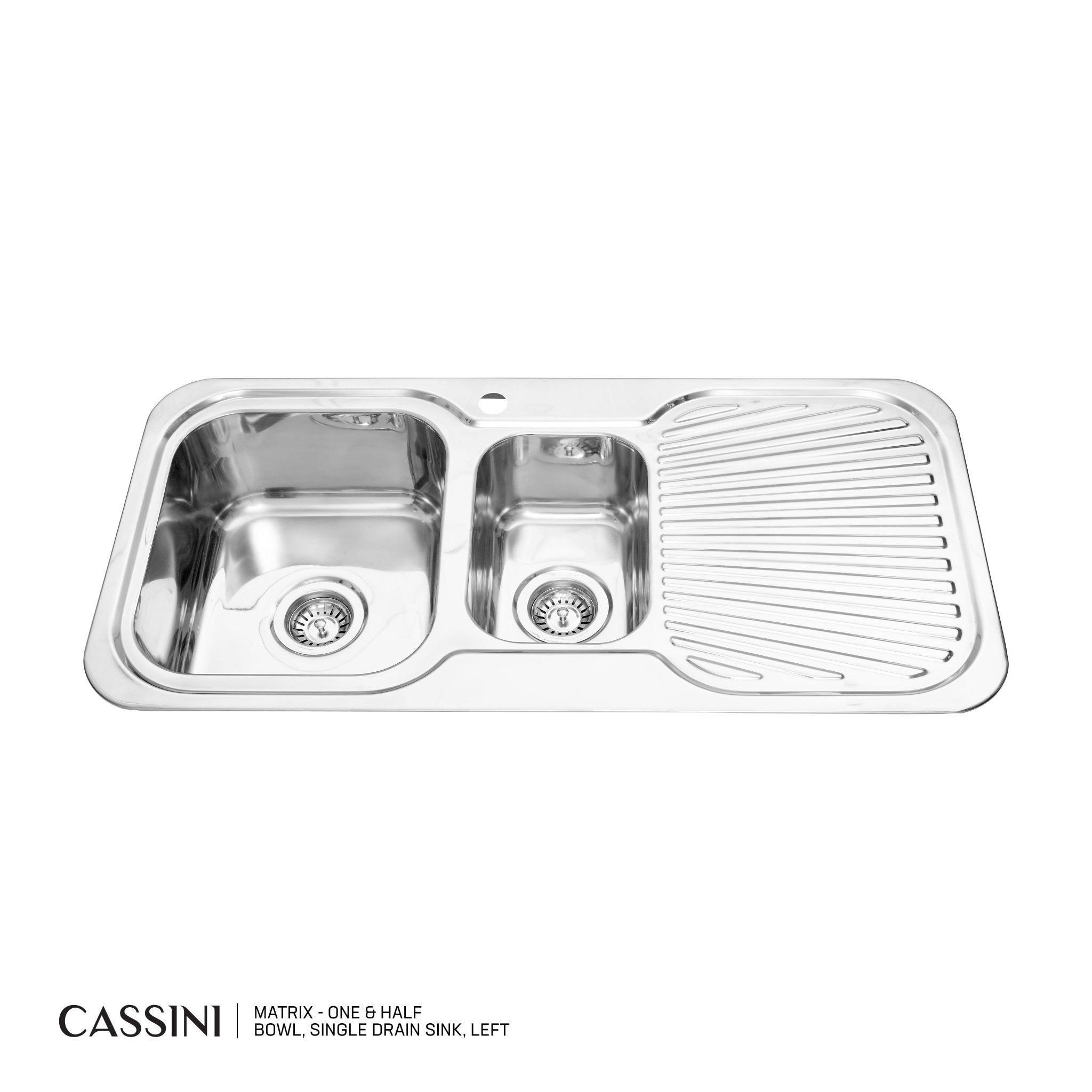 CASSINI MATRIX - One & Half Bowl, Single Drain Sink - Cassini - Sinks, Tapware & Accessories