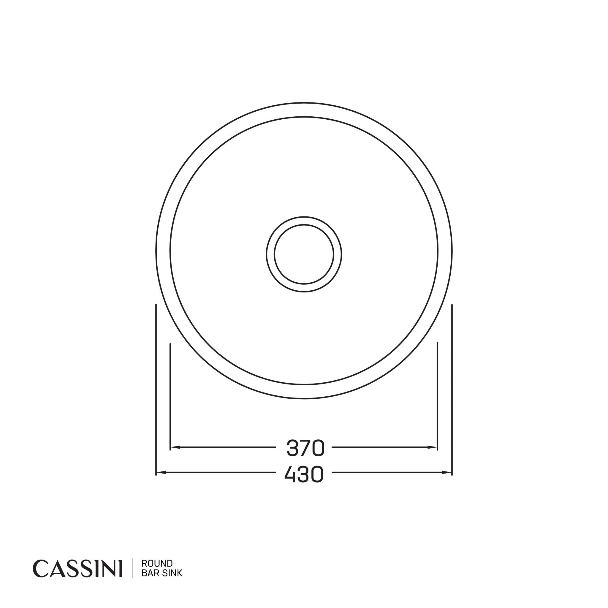 CASSINI - Round Bar Sink - Cassini - Sinks, Tapware & Accessories