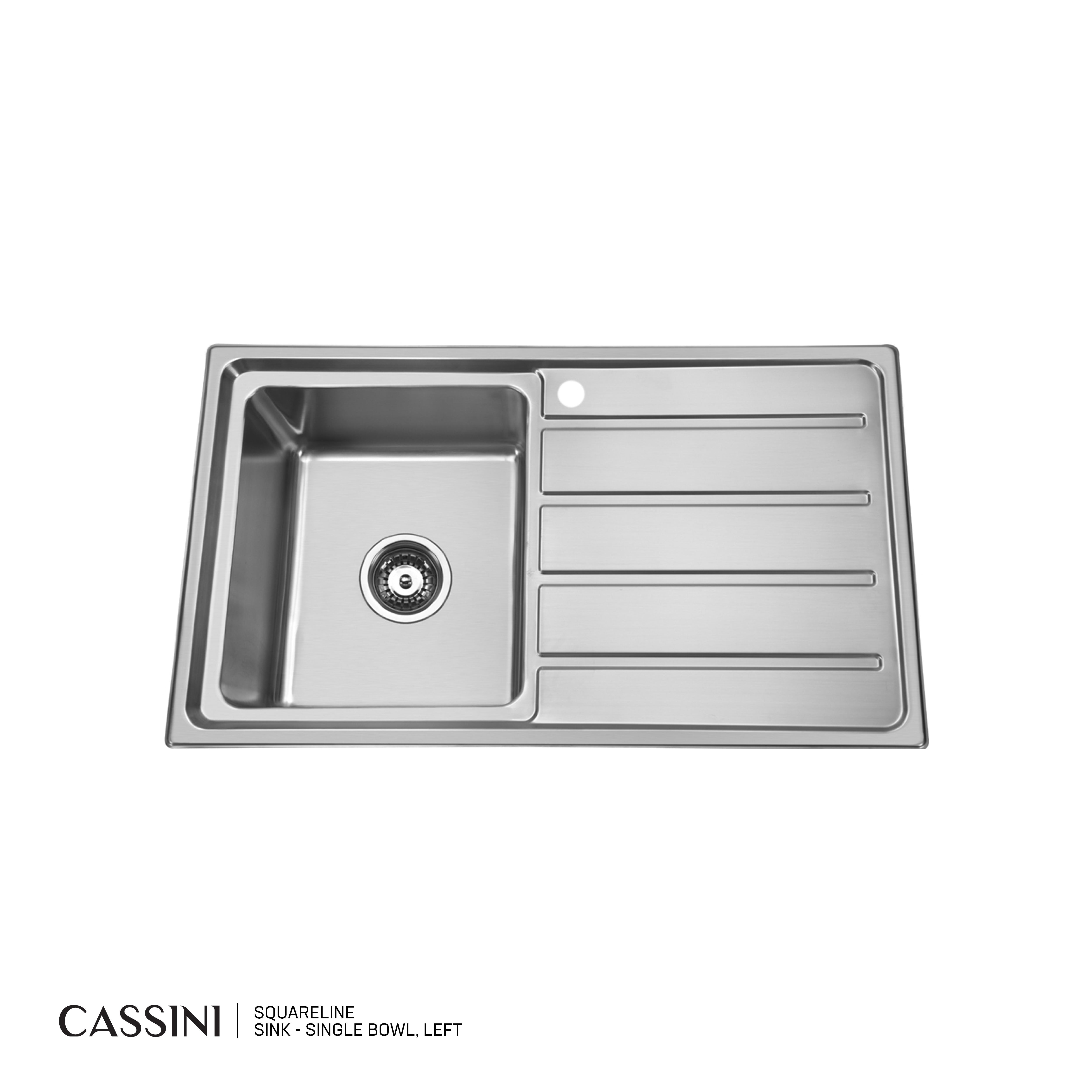 CASSINI - SquareLine Sink - Single Bowl