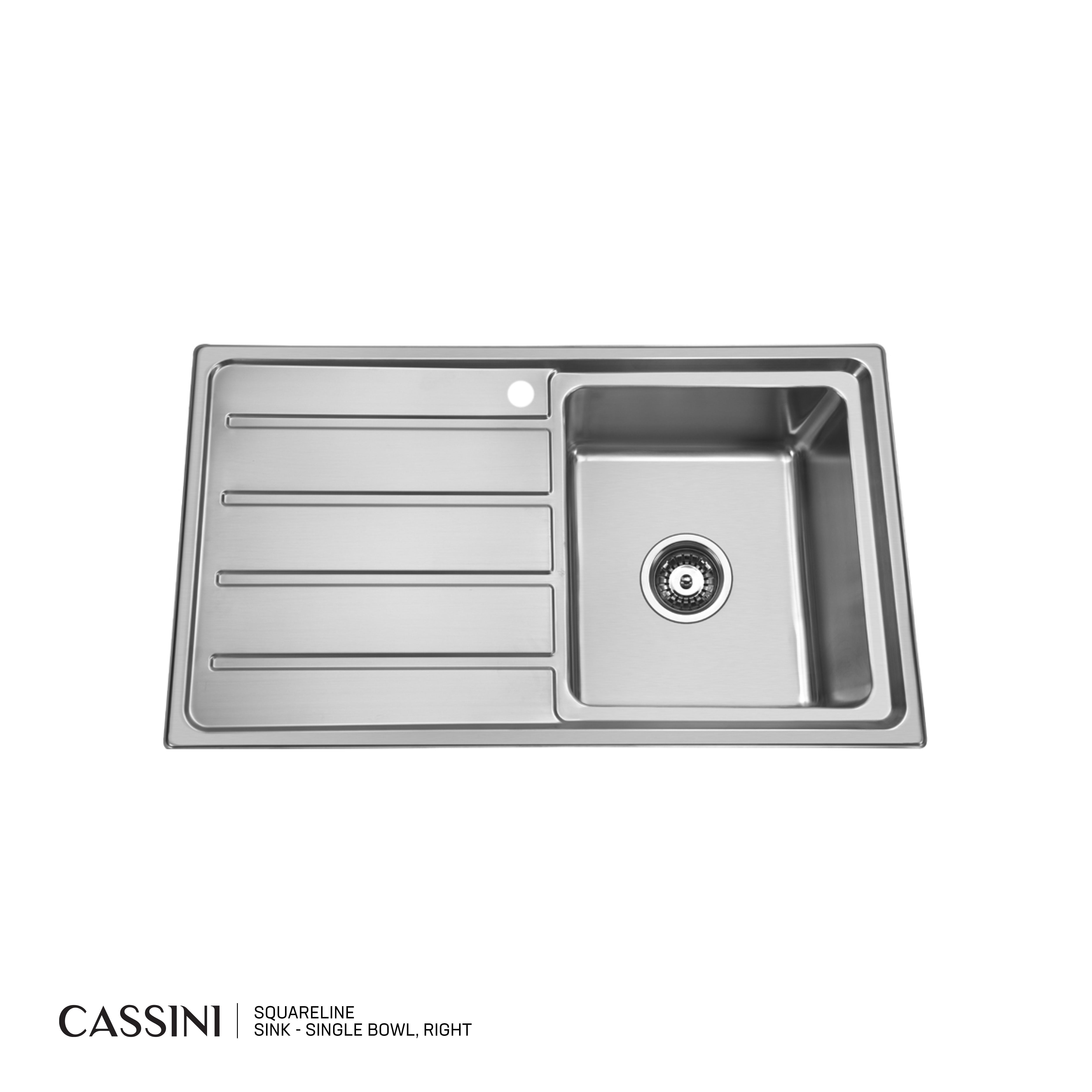 CASSINI - SquareLine Sink - Single Bowl